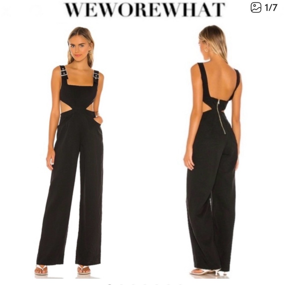 WeWoreWhat Black Cutout Jumpsuit